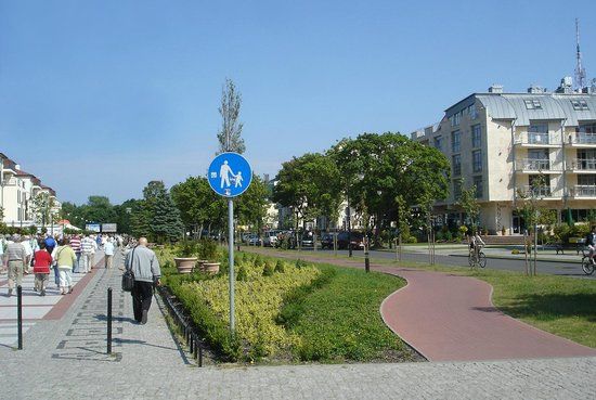 Brunnen und Promenade Swinemünde